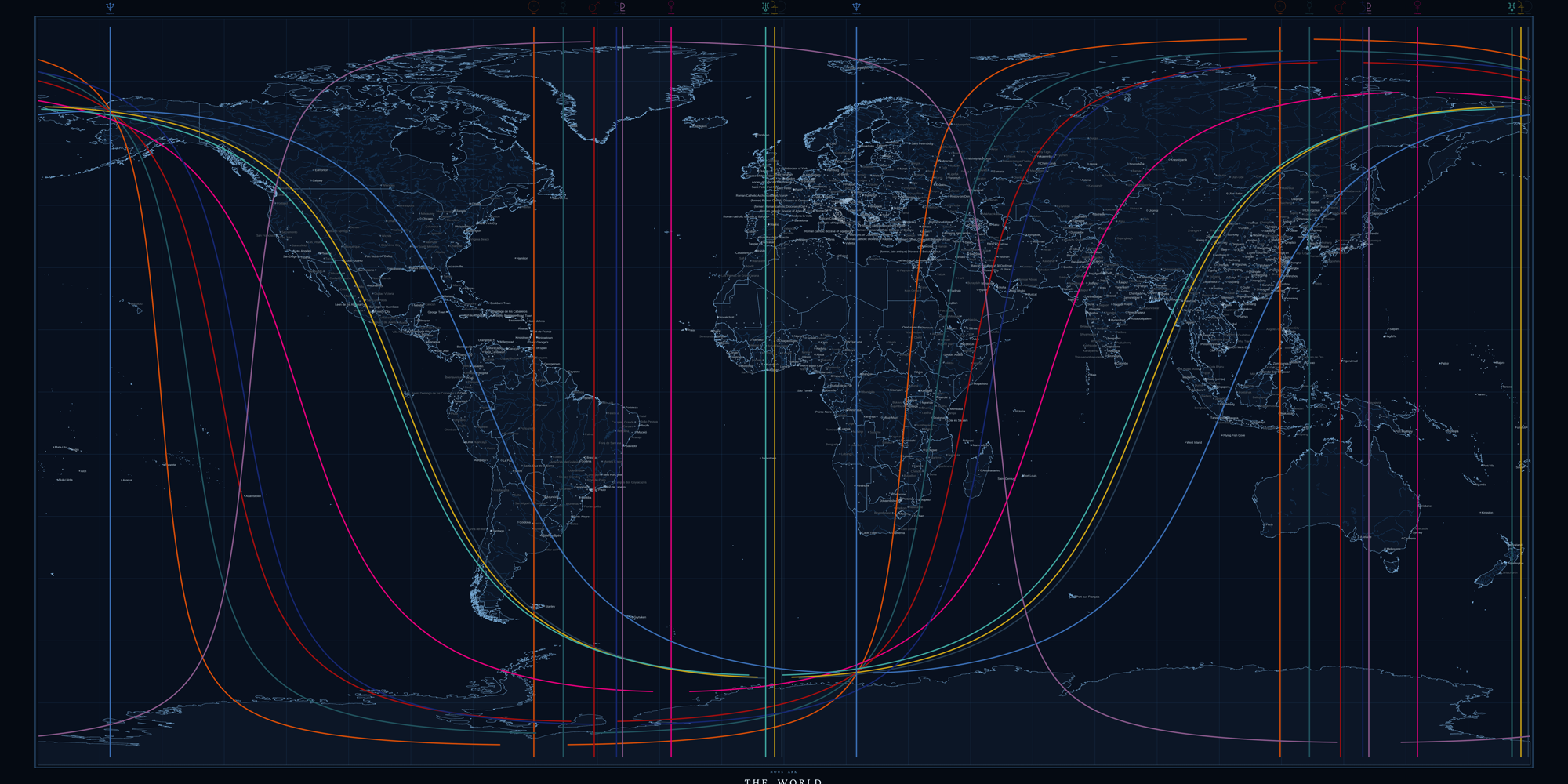 The World Blueprint — every planetary line on one Earth